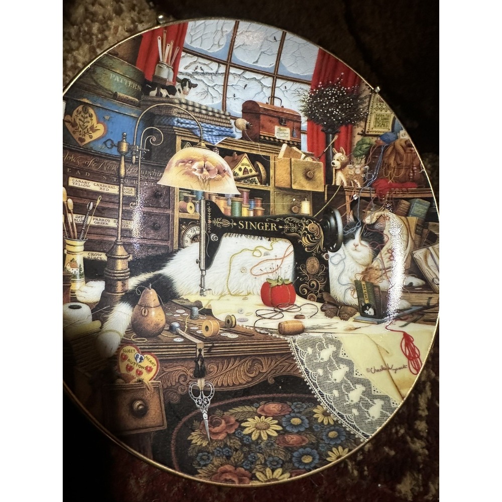 Bradford Exchange Maggie The Messmaker By Charles Wysocki 1998 Collector Plate